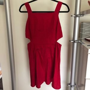 Red cocktail dress